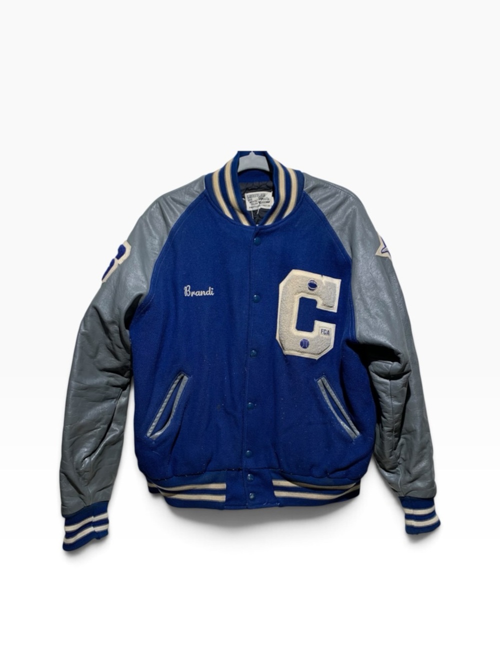 Women’s 2006 Larry Black Brand Letterman Varsity Jacket “Brandi” Sz M